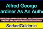 Alfred George Gardiner As An Author
