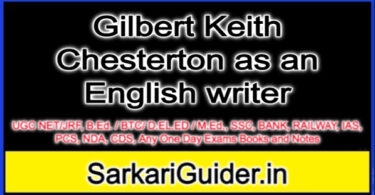 Gilbert Keith Chesterton as an English writer