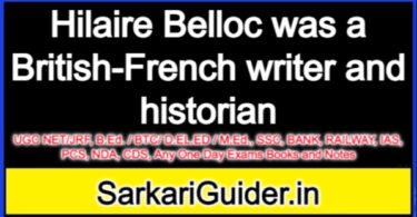 Hilaire Belloc was a British-French writer and historian