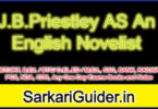J.B.Priestley AS An English Novelist