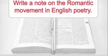Romantic movement in English poetry