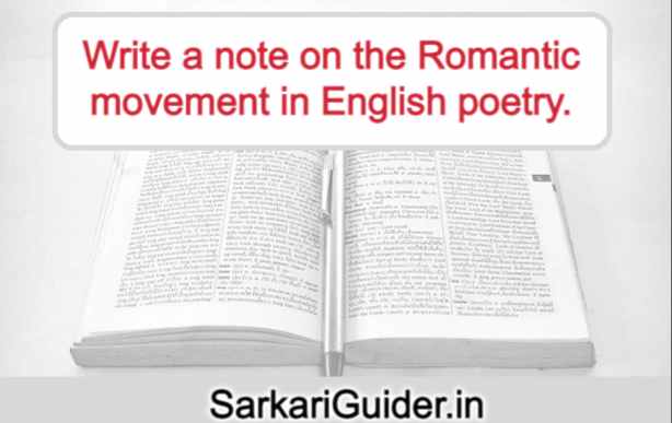 Romantic movement in English poetry