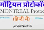 मांट्रियल समझौता पर टिप्पणी लिखिए। Montreal Protocol in hindi
