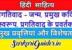 प्रगतिवाद - जन्म, प्रमुख कवि, स्वरूप, प्रगतिवाद के प्रवर्तक, प्रवृत्तियाँ अथवा विशेषताएँ