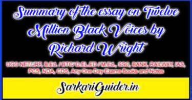 Twelve Million Black Voices Summary by Richard Wright