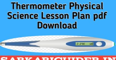 Thermometer physical Science Lesson plan pdf download