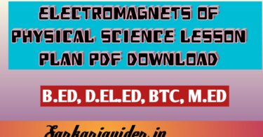 Electromagnets of physical Science Lesson plan