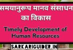समयानुरूप मानव संसाधन का विकास