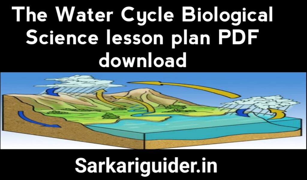 The Water Cycle Biological Science Lesson plan pdf