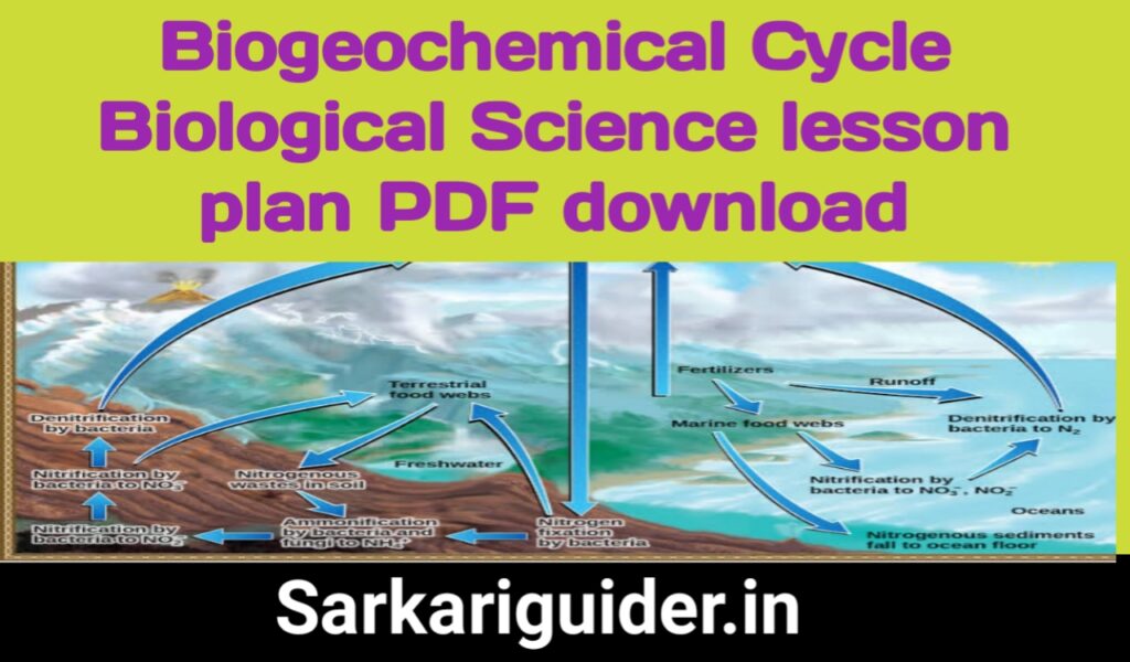 Biogeochemical cycle Biological Science Lesson plan pdf