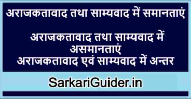 अराजकतावाद तथा साम्यवाद में समानताएं