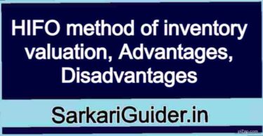 HIFO method of inventory valuation